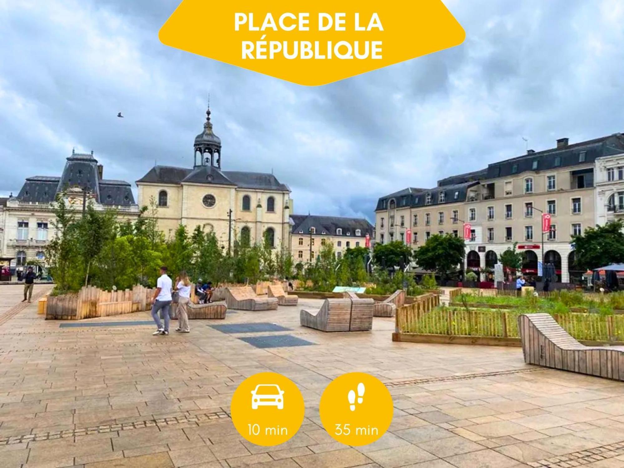Ideal Groupe - Grands Espaces - 4 Chambres - Parking Gratuit - Proche Centre, Gare & Transports - Wifi - Offre Special De Reduction Jusqu'A -50 Le Mans Exterior photo